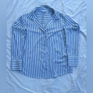 Blue Striped Button Down Shirt